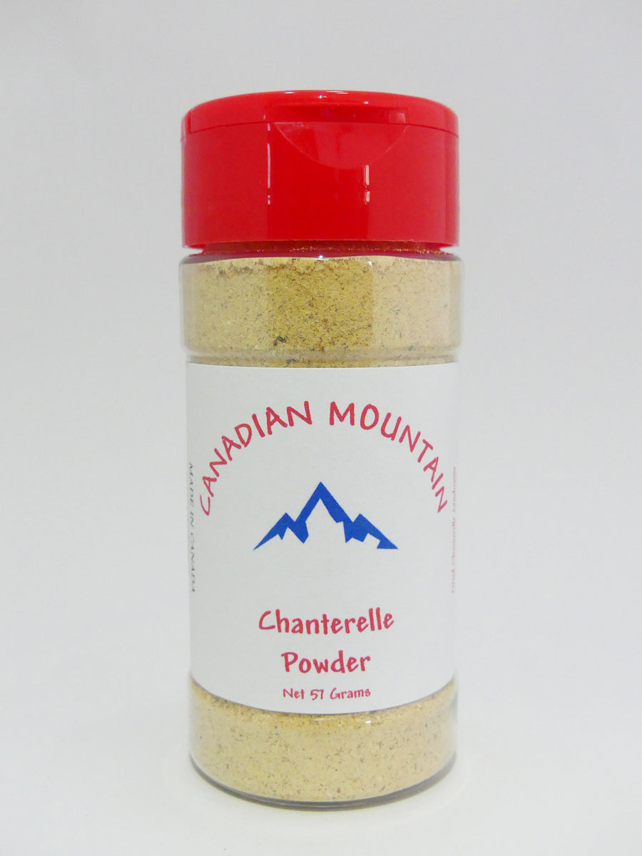 Mountain Chanterelle Powder, Made from 100 Wild Canadian Chanterelle